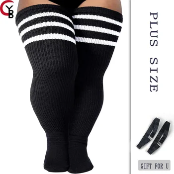 Зимни дамски чорапи Големи размери до бедрото, за по-Дебели бедрата-Дълги Чорапи над коляното-Топлоизолация за крака с набедренным колан