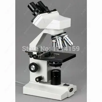 обучение демонстрация-AmScope доставя 40X-2000X бинокъла биологичен микроскоп с механично стъпало