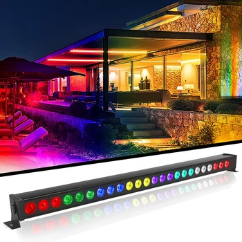 24 led фенер за измиване на стени RGB DJ Disco Светлини DMX512 Проектор сценични светлинни ефекти Парти KTV Бар Празнична Украса на сватба