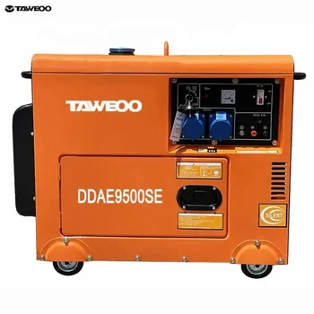 Звук proofing дизелов генератор марка TAWEOO мощност 8 кВт / 10 kva, безшумен 1 или 3 фазно