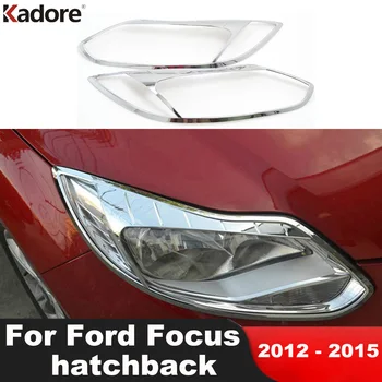 Тампон на капака лампи край на света за Ford Focus хечбек 2012 2013 2014 2015 Хромирани накладки, фарове, Външни Аксесоари