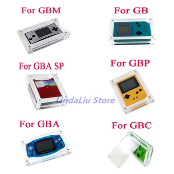 Акрилна кутия Защитен калъф за дисплея за GB, GBC, GBA GBM GBP GBA SP Кутия за игрални ленти Висок прозрачен калъф