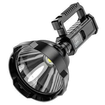 Уличен преносими led фенерче с титуляра, мощен водоустойчив USB-акумулаторна прожектор със силно осветление, CNIM Hot