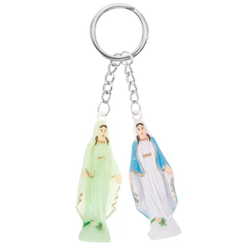 2 Броя, Ключодържател Богородица Блажен Майка Украшение на Дева Мария Ключодържатели Ключодържател За Жени Украса