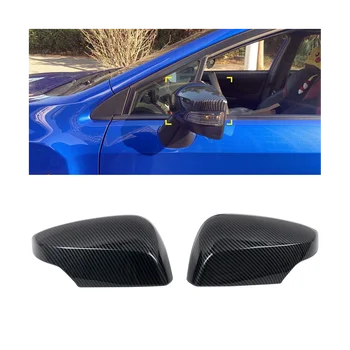 Автомобилно Карбоновое Странично Стъкло за Обратно виждане, Капак, Огледала, Накладки на Дограма, Капаци на Страничните Огледала за Subaru WRX/WRX STI 2015-2021