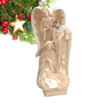 Религиозно Класическо Евангелието, на Коледа, на Сцената на Раждането на Исус, интериор, Трайно украса, Подаръчни изделия от смола