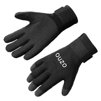 5 мм Неопренови ръкавици за гмуркане, запазването на топлина, Зимни Ръкавици за плуване, нескользящие Ръкавици за неопрен за гмуркане, Ръкавици за ски, сърф, водни спортове