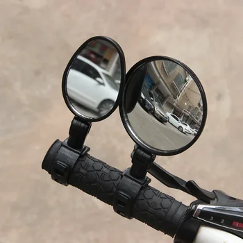 Универсално огледало за обратно виждане за велосипед, мотоциклет, Регулируеми на 360 градуса Кръгли Елипсовидни огледала за обратно виждане за аксесоарите за автомобилния велосипеди