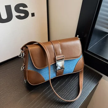 Реколта чанта през рамо за подмишниците, дамски чанти и портмонета 2023, нова марка дизайнерска чанта-високо качество на софтуера