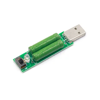 10шт резистор битов интерфейс на натоварването USB Mini 2A/1A С ключ 1A Зелен led 2A Червен led модул, тестирующий устойчивост на стареене