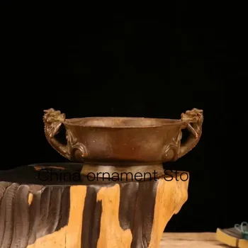 Лилава медна купа за пиене от чиста мед, резбовани чаша, за да смели войници, декоративна купа за дома