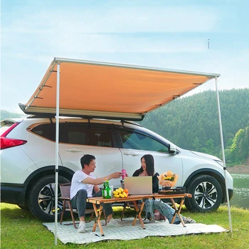 Универсален уличен автомобил на страничния наклон Four Seasons, странична шатра на покрива, подходящ за къмпинг със самостоятелно управление, Водоустойчив слънцезащитен крем