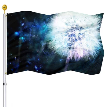 Флаг на Небето, за да Украси Дома Партита от Полиестер с Месингова Линия за Жени И Мъже, Подаръци с Принтом Глухарче, Градински Знаме, Флаг