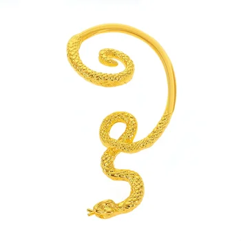 Нова оригиналност, скоба за ушите във формата на змия, за жени, преувеличивающий алтернативна геометрия, Метални обеци-карамфил, бижута, подарък