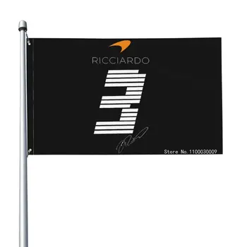 Даниел Рикардо 2021 Банер с Флага на Макларън Парти Национален Спортен Клуб Празник на Спорта Бизнес Реклама