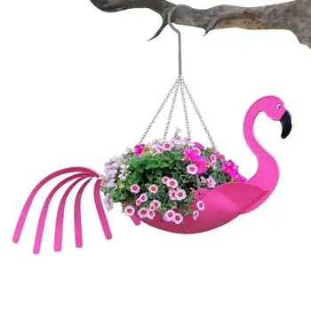 Креативен саксия с фламинго, сладко гърне за плантатор под формата на папагал, Декоративен Окачен саксия, за украса на дома градина