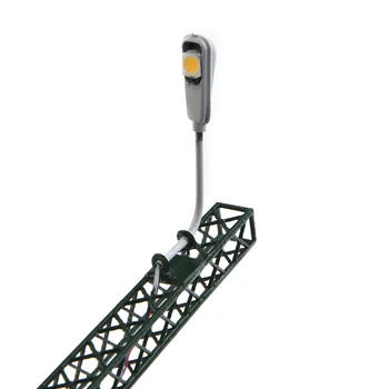 Модел железопътни фенери Мащаба на крушка: 1: 87 3 В постоянен или променлив ток Led решетчатая мачтата Оформление led лампи Високо качество на Абсолютно Нова