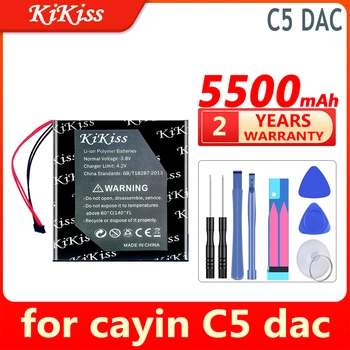  Батерия KiKiss 4000 ма/6600 mah за cayin C5 кпр i5 N3 N6 Плейър N6ii А01 N6 Mk2 Bateria