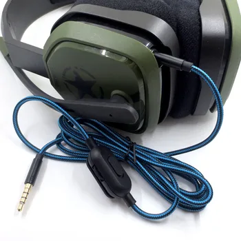 Подмяна на Аудиокабеля 3.5 мм Aux вход за Слушалки Logitech Astro A10 A40 A30 с Дистанционно Управление Микрофон аудио кабел с Високо Качество