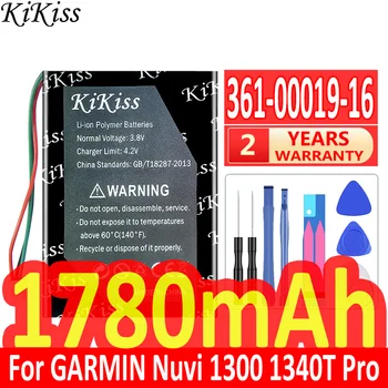 1780 ма KiKiss Мощна Батерия 361-00019-16 За GARMIN Nuvi 1300 1340T Pro 1350 1350T 1370 1370T 1375T 1390 1390T 1490 GPS
