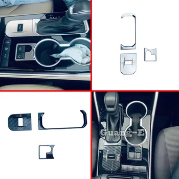 Комплект рамки панел за превключване на предавките на автомобила, Тампон върху Бутона електронното ръчната спирачка, Аксесоари и декорация за Toyota Highlander Kluger 2020 2021 2022