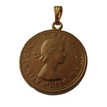 Окачване от Великобритания Elizabeth, Златна Монета, Декоративен Подарък на Фестивала