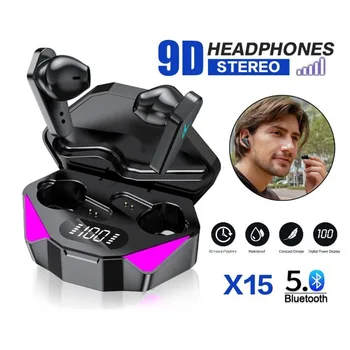 Нови Слушалки X15 TWS Bluetooth Безжични Слушалки 65 мс С Ниско Закъснение Слушалки Esport Gaming Headset Gamer Слушалки С Микрофон За xiaomi