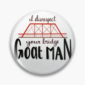 Мека пуговица Goatman Is Bridge с анимационни интериор, дрехи за влюбени, Златар брошка, Икона, Подарък, Мила Жени на ревера, Забавна Метална женска шапка