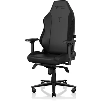 Игралното стол Secretlab Titan Evo 2022 Black - Спускащите се, ергономичен и удобен компютър с 4D подлакътници, магнитна глава