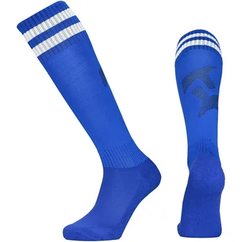 5 двойки изолирани футболни чорапи За мъже и жени, Дишащи спортни чорапи с дълга тръба и дъното от чаршафи, высокоэластичные футболни чорапи