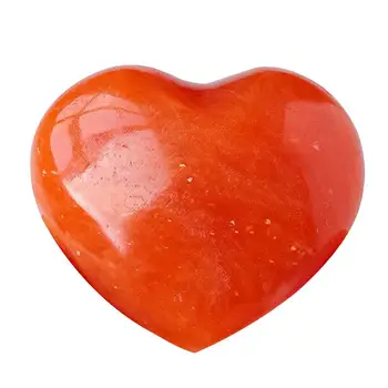 Естествен камък Червен кристал Сърцето си за Любовта Украса на стаята за Декорация на Дома и скъпоценни камъни са Чудесен подарък за жени, мъже