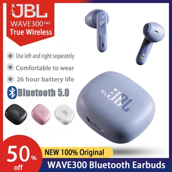 Оригинален XLJBL Air Bluetooth Pro Шушулките Слушалки Wave 300TW Слушалки Wireles5.0 Слушалки HiFi Sound Слушалки Спортни Слушалки за бягане