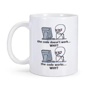 Забавна чаша за инженер-програмист, чашата за Кафе, за чай за програмист, програмист, кодиране IT, Подарък Керамична Чаша за домашния офис, Уникални подаръци