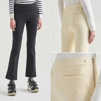 Дамски панталони за голф, широки бизнес ежедневни панталони на щиколотку с джоб
