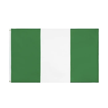 Flaglink 3x5 фута 90 * 150 см в зелено-бяло НГП NG Нигерия флаг Нигерия