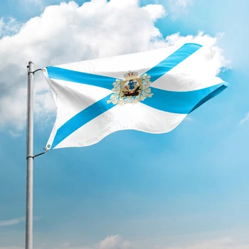 Флаг Архангелска област 3*5 ФУТА 90*150 СМ Знамена Теми Федерация на Русия Потребителски Лого Начало Декор Банери Полиестер Устойчивост НА UV Радиация