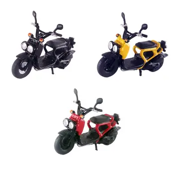 Реалистична умален модел на мотоциклет 1: 64, колекционерски предмети, играчки от смола, мини-модели за оформление на сцената на кукла къща, микроландшафт