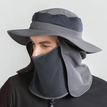 Градинска солнцезащитная шапка, лятна дишащи дамски шапка-козирка, защита на врата, защита от насекоми, Защита от ултравиолетови лъчи, риболовна шапка,