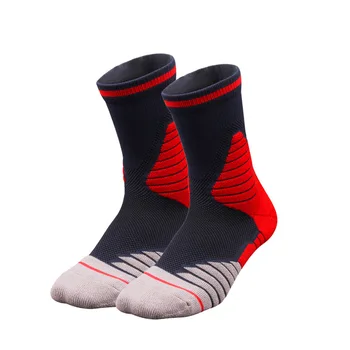 Brothock Оригинален професионален дезодорант от пот луксозни чорапи баскетболни дебели чорапи, кърпа в края на спортни чорапи високи мъжки чорапи