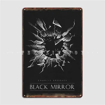 Черна огледална Метална табела, Кино, Хол, Декорация на стените в хола, Самостоятелна Лидице табела, плакат