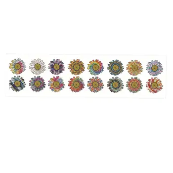 Пъстри цветя Стикери за стена DIY Стенописи Тапети с Флорални стикери за стена