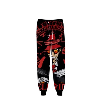 Популярни в хип-хоп стил на Удобни панталони за cosplay, Hellsing Alucard, тънки панталони за бягане, спортни панталони