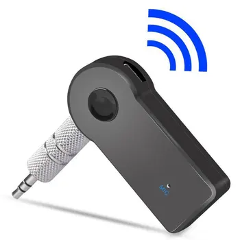 Адаптер безжичен Bluetooth приемник 2-в-1 Кола безжичен интерфейс Aux Авто аудио стереоприемник Безжичен високоговорител Приемник