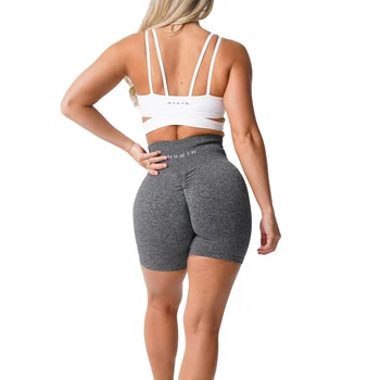 Дамски къси панталони за йога от ликра, подтягивающие бедрата, еластични и гъвкави, подходящи за бягане и спорт