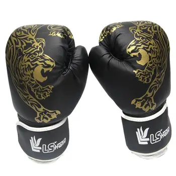 Боксови ръкавици за възрастни, Дишащи Бойни ръкавици от изкуствена кожа, Детски Боксови спортни ръкавици за кикбоксинга за домашен спорт