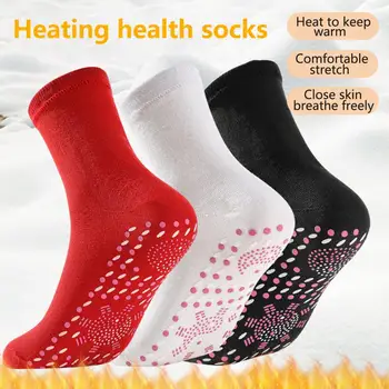1 Чифт практични и удобни абсорбираща потта външни самонагревающихся терапевтични чорапи за ски, затопляне чорапи, топли чорапи