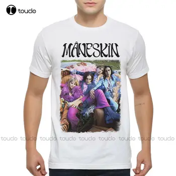 Тениска Maneskin Band На поръчка, тениска Aldult за тийнейджъри, тениска с дигитален печат, модни забавно новост Xs-5Xl
