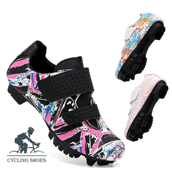 Дамски велосипедна обувки, Размер 37-43, улични състезания маратонки, Нова велосипедна обувки за жените, обувки за езда на МТБ