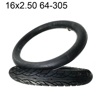 вътрешна тръба външни гуми 16x2.50 64-305 Подходящ за детски велосипеди, електрически малки BMX и скутери